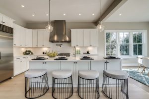 Modern living area in the Nottingham II floor plan home