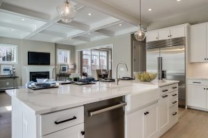 Coastal-style exterior of the Nottingham II floor plan home