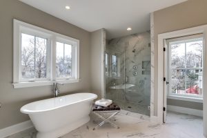 Modern dining area in the Nottingham II floor plan home
