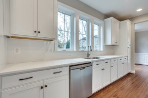 Bedroom in Florence floor plan with neutral decor.
