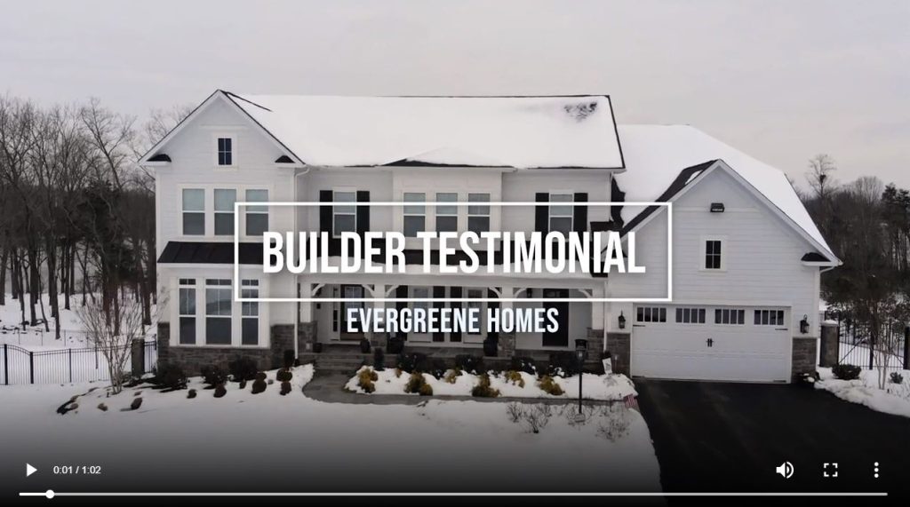 EvergreeneHomes was recently featured in a James Hardie Building Products promotional video!