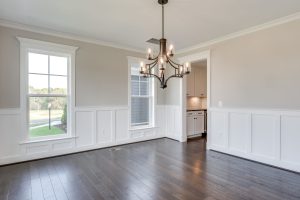 Coastal-style exterior of the Aquinnah floor plan home