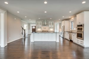 Coastal-style exterior of the Aquinnah floor plan home