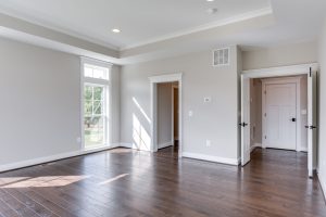 Modern living area in the Aquinnah floor plan home