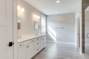 Modern living area in the Aquinnah floor plan home