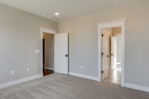 Modern dining area in the Aquinnah floor plan home