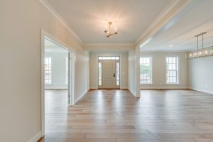 Coastal-style exterior of the Cambridge II floor plan home