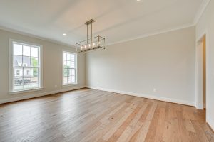 Coastal-style exterior of the Cambridge II floor plan home