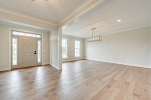 Coastal-style exterior of the Cambridge II floor plan home