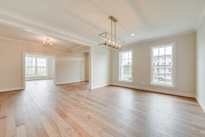 Coastal-style exterior of the Cambridge II floor plan home