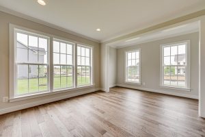 Coastal-style exterior of the Cambridge II floor plan home