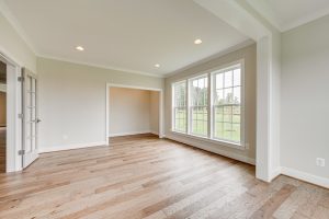 Coastal-style exterior of the Cambridge II floor plan home