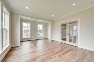 Coastal-style kitchen in the Cambridge II floor plan home