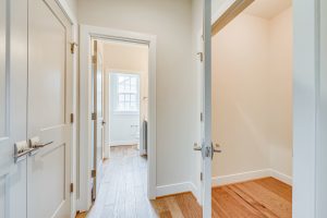 Modern dining area in the Cambridge II floor plan home