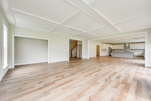 Coastal-style kitchen in the Cambridge II floor plan home