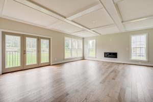 Coastal-style kitchen in the Cambridge II floor plan home