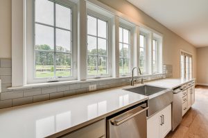Modern living area in the Cambridge II floor plan home