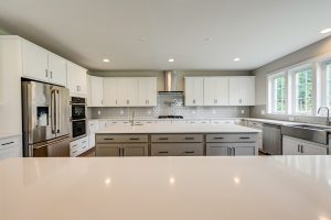 Coastal-style exterior of the Cambridge II floor plan home