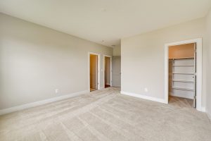 Modern dining area in the Cambridge II floor plan home