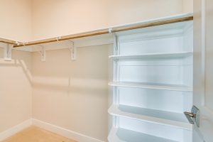 Stylish bedroom in the Cambridge II floor plan home