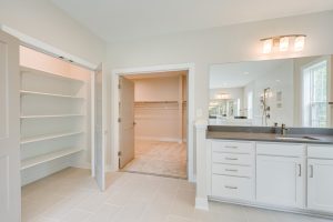 Modern bedroom in the Cambridge II floor plan home