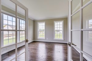 Coastal-style exterior of the Hillsboro floor plan home