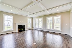 Modern living area in the Hillsboro floor plan home