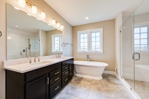 Cozy living room in the Hillsboro floor plan home