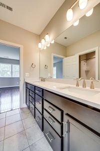 Modern bedroom in the Hillsboro floor plan home
