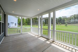 Stylish bedroom in the Hillsboro floor plan home