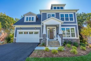 Exterior view of the Keene Mill floor plan home