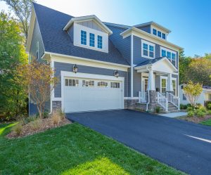 Front elevation of the Keene Mill floor plan home
