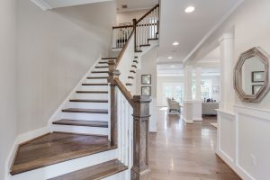 Modern living room in the Keene Mill floor plan home