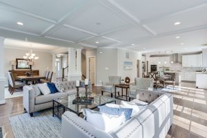 Modern dining area in the Keene Mill floor plan home