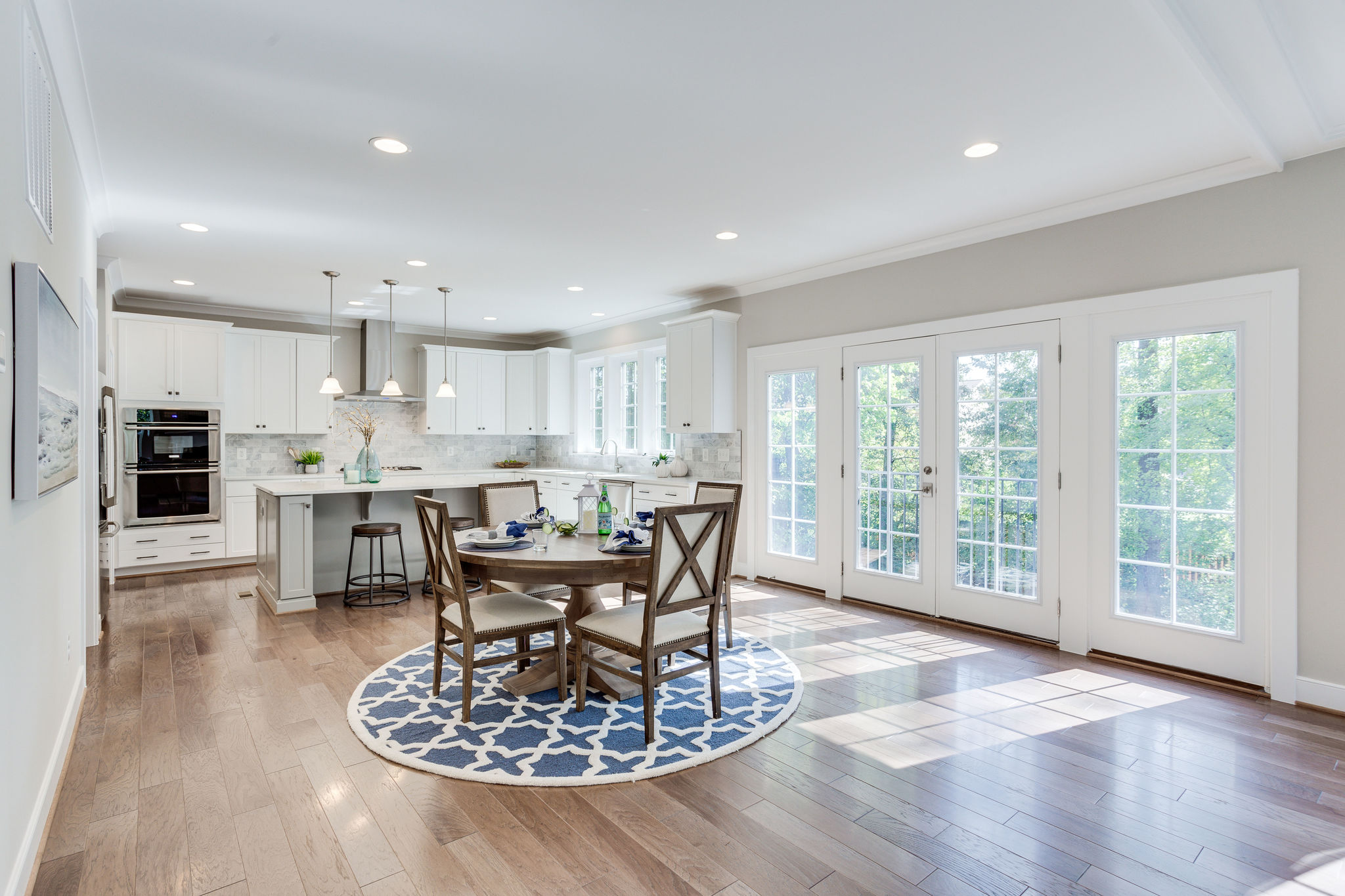 Modern living room in the Keene Mill floor plan home