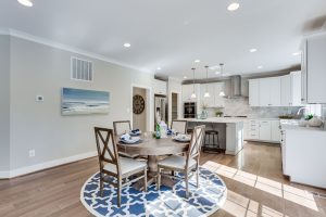 Modern living room in the Keene Mill floor plan home