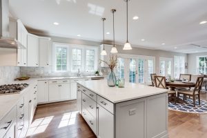 Modern dining area in the Keene Mill floor plan home
