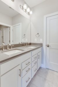Modern bedroom in the Keene Mill floor plan home