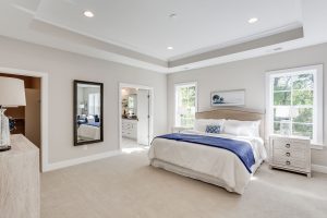 Stylish living room in the Keene Mill floor plan home