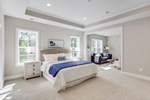 Modern bathroom in the Keene Mill floor plan home