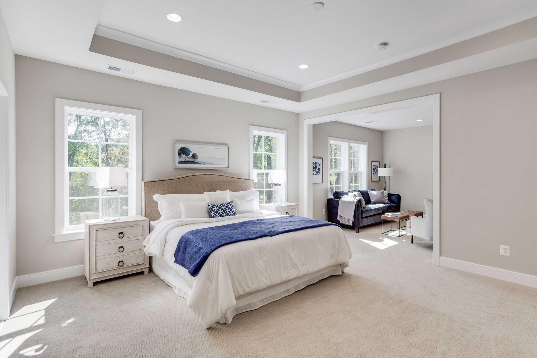 Modern bathroom in the Keene Mill floor plan home