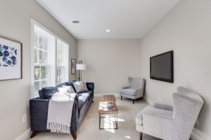 Modern bedroom in the Keene Mill floor plan home