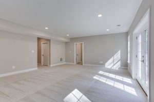 Dining area in Keene Mill floor plan with decor.