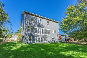 Modern exterior of the Keene Mill floor plan home