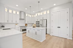 Coastal-style exterior of the Dickens II floor plan home