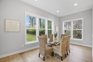 Coastal-style exterior of the Dickens II floor plan home