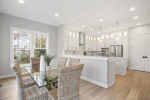 Coastal-style exterior of the Dickens II floor plan home