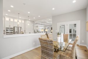 Coastal-style exterior of the Dickens II floor plan home