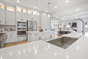 Coastal-style exterior of the Dickens II floor plan home