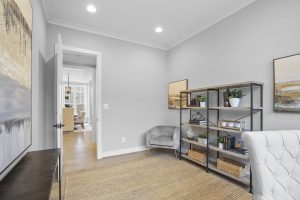 Modern living area in the Dickens II floor plan home